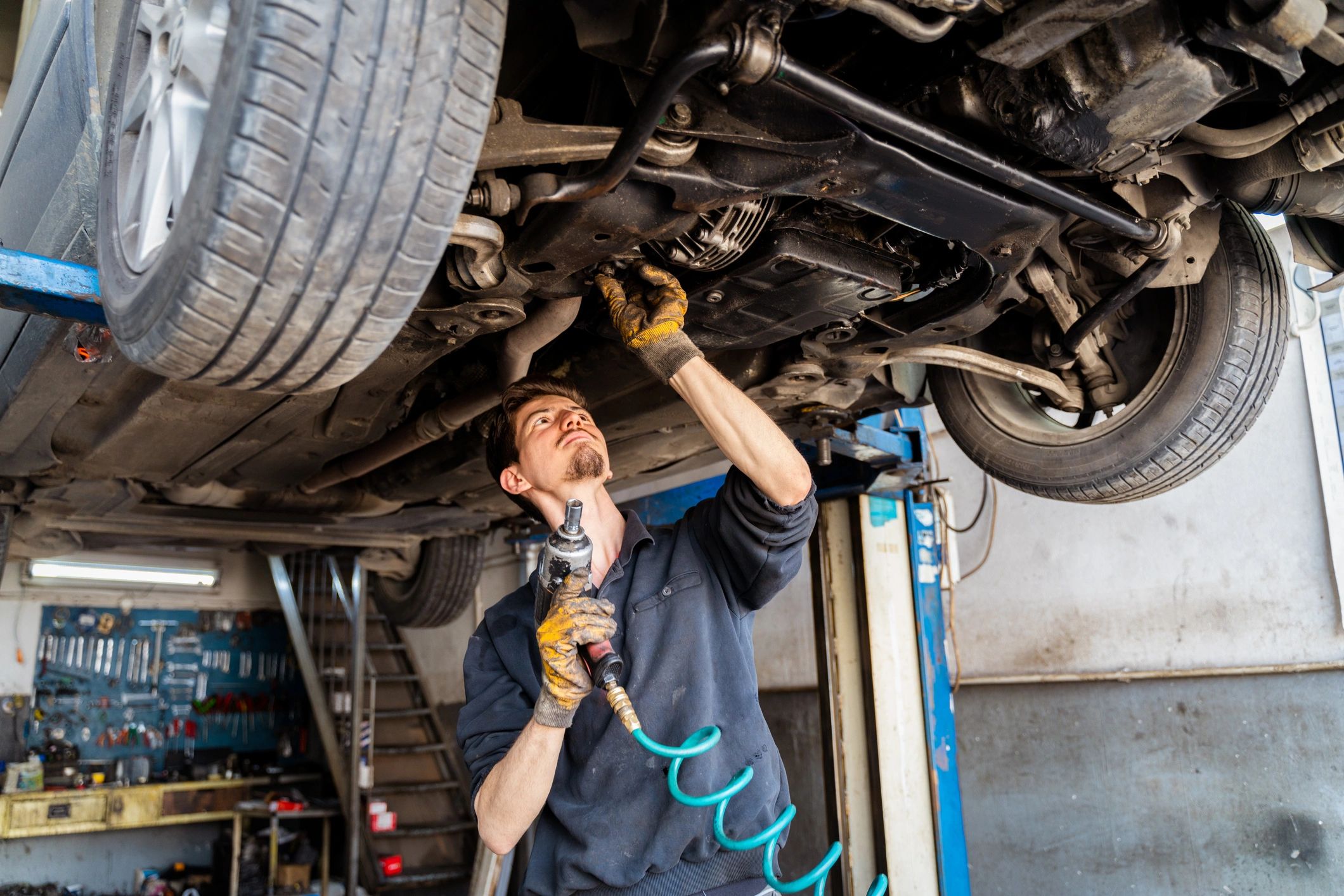 Lead technician in a repair shop
